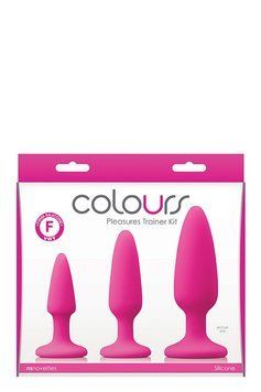 Набір анальних пробок COLOURS PLEASURES TRAINER KIT PINK T280773 фото