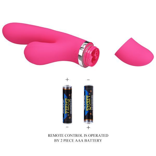 Вибратор-кролик для точки G PRETTY LOVE Willow с вакуумным стимулятором, 20.4 х 3.5 см BI-014916 фото