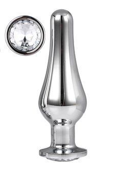 DT21825 анальна пробка конічної форми Dream Toys GLEAMING LOVE SILVER PLEASURE PLUG L DT21825 фото