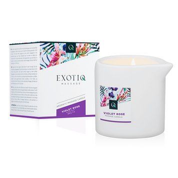 Масажна свічка Exotiq Massage Candle Violet Rose 200 г EX-MC-02-200 фото