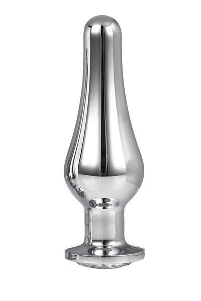 DT21825 анальна пробка конічної форми Dream Toys GLEAMING LOVE SILVER PLEASURE PLUG L DT21825 фото