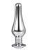 DT21825 анальна пробка конічної форми Dream Toys GLEAMING LOVE SILVER PLEASURE PLUG L DT21825 фото 3