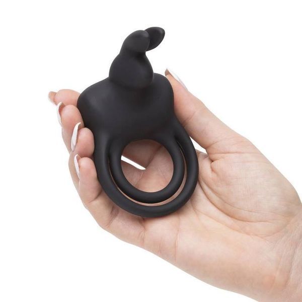 Двойное эрекционное кольцо с вибрацией Happy Rabbit Stimulating Rechargeable Rabbit Cock Ring FS73137 фото