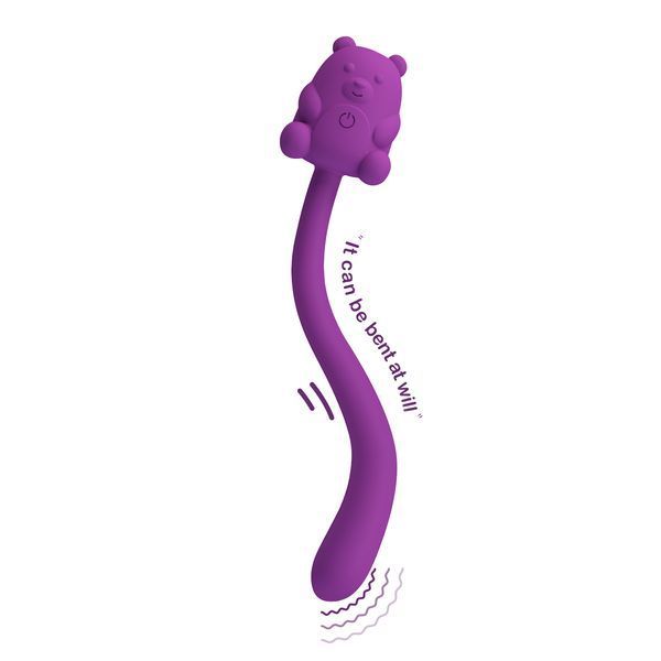 Точковий вібратор для клітора Pretty Love Cute Bear Flirting Stick гнучкий, 13,3 х 1,2 х 2,4 см BW-500032-2 фото