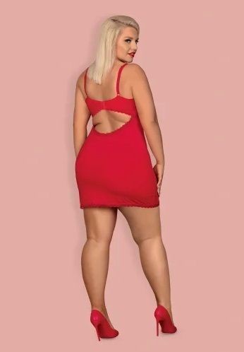 Пеньюар Obsessive XXL JOLIEROSE chemise 410016 фото