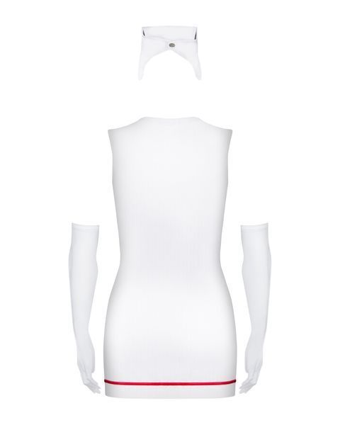 Медсестра сукня + рукавички emergency dress stetoskop obsessive SM 410614 фото