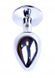 Анальна пробка з каменем Plug-Jewellery Silver PLUG-Pink розмір S 64-00008 фото 3