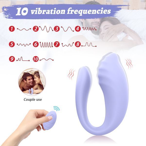 Вібратор для пар Every Night Toys Cosima з дистанційним керуванням, лавандовий, 10 режимів 42022 /YAI707W-014 фото