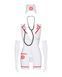 Медсестра сукня + рукавички emergency dress stetoskop obsessive SM 410614 фото 2