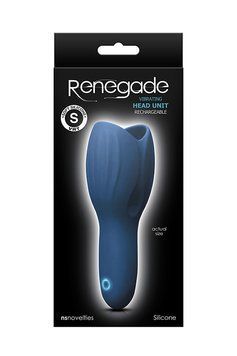 Вібратор для головки статевого члена RENEGADE HEAD UNIT BLUE T280721 фото
