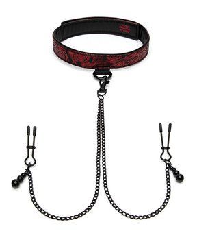 Нашийник із затискачами на соски Sweet Anticipation Fifty Shades of Grey Collar Nipp FS83668 фото