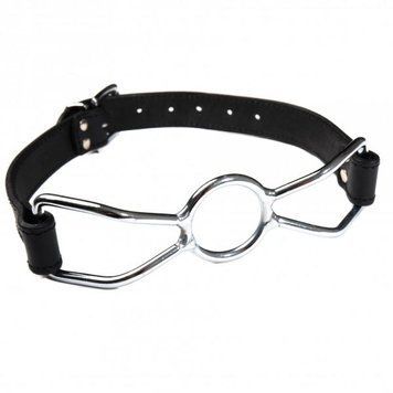 Кляп-кольцо Leather, Black F61251 фото