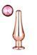 DT21827 Анальная пробка конической формы Dream Toys GLEAMING LOVE ROSE GOLD PLEASURE PLUG M DT21827 фото 1