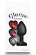 Анальная пробка со съемным камнем GLAMS XCHANGE HEART SMALL 281063 фото 1