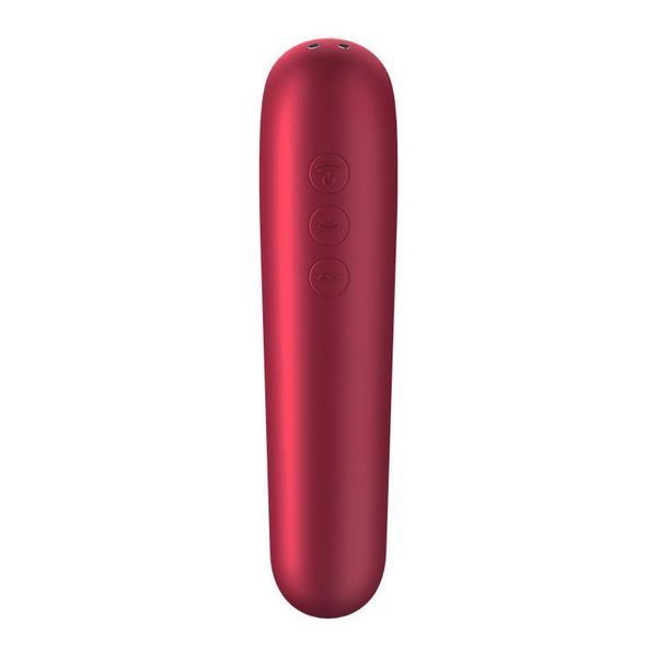 Вакуумний кліторальний стимулятор SATISFYER DUAL LOVE червоний T360130 фото