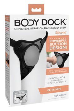 Трусики для страпону Pipedream Body Dock Elite Mini Harness, чорні P23052 фото