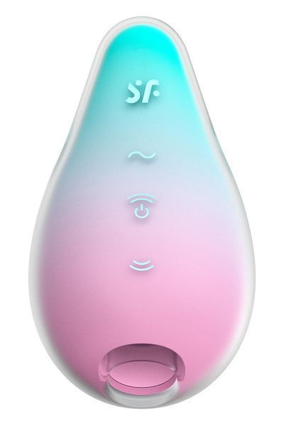 Вакуумний стимулятор із вібрацією Satisfyer Mermaid Vibes, м'ятно-рожевий SAT360634 фото