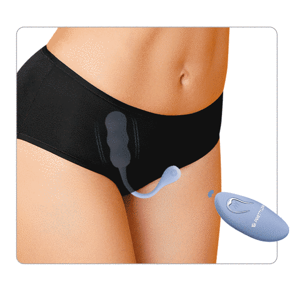 Віброяйце вагінальне Pretty Love Leshy з пультом, блакитне, 18.6 х 2.8 см BI-014868W-A5 фото