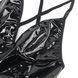 Сукня з чокером, глянсова Star Night Wet Look з імітацією вінілу, чорна, L R82327-1/L фото 5