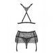 Комплект Obsessive Chiccanta 3 pcs set black L / XL 410479 фото 3