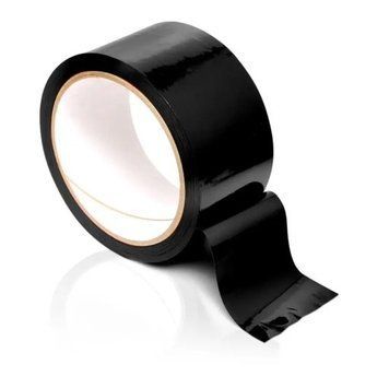Стрічка для бондажу BONDAGE RIBBON 5CM/18MTR, BLACK T160245 фото