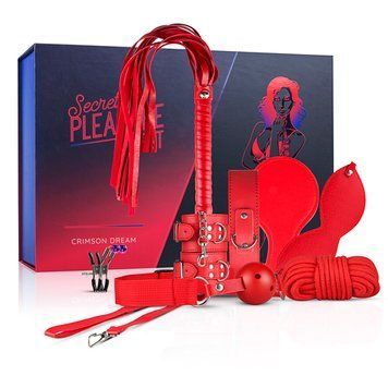 Набір БДСМ Secret pleasure Chest Crimson Dream червоний LBX401 фото