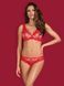 Комплект мереживний Obsessive 853, червоний з бежевими вставками, L/XL 410659 фото 5