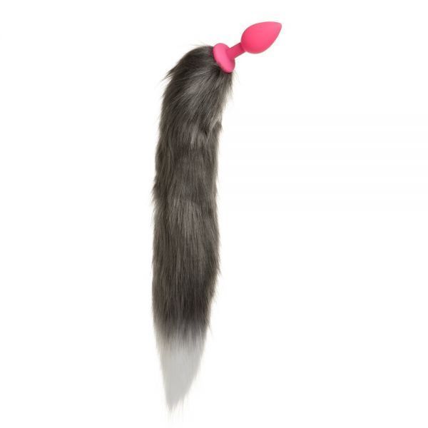Анальная пробка Silicone с хвостом Енот, Raccoon Tail S F61289 фото