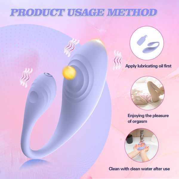 Віброяйце Every Night Toys Letitia з дистанційним керуванням, бузковий, 10 режимів вібрації 42070 /YAI707W-033 фото