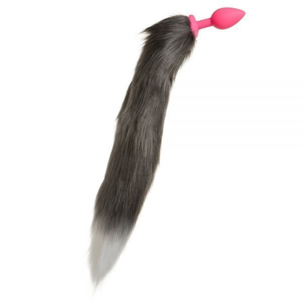 Анальная пробка Silicone с хвостом Енот, Raccoon Tail S F61289 фото