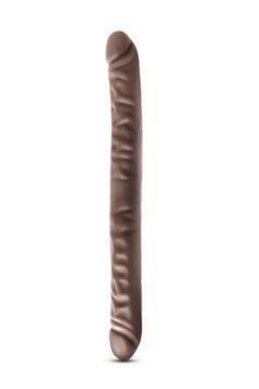 Подвійний фалоімітатор DR SKIN 18inch CHOCOLATE T331243 фото