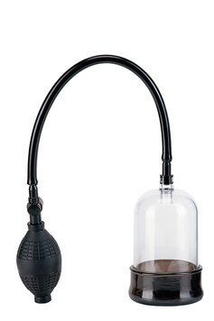 Вакуумна помпа для чоловіків на головку члена Seven Creations Penis Head Pump прозоро-чорна DT50501 фото