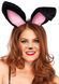Вушки кролика One Size Plush Bunny Rabbit Ears Headband від Leg Avenue, рожево-чорні A28112 / BLACK фото 1