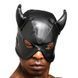 Маска з ріжками Dungeon Demon Bondage Mask, чорна AH48974 фото 1