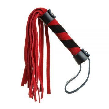 F61415 батіг із замші міні FLOGGER BLACK / RED F61415 фото