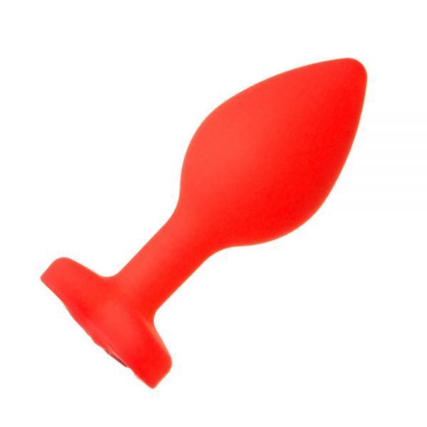 Анальная пробка Red Silicone Heart Red, M 820161 фото