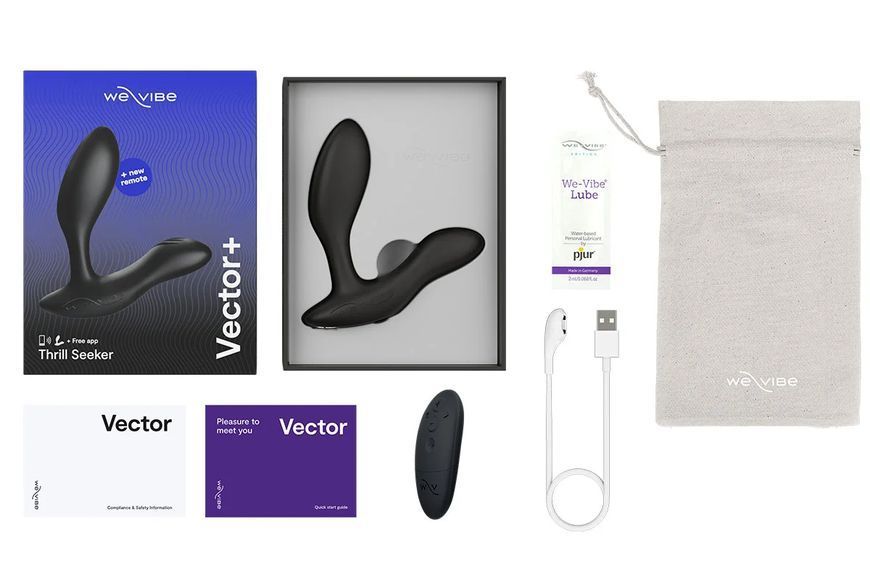 Масажер простати WE-VIBE Vector+ з пультом керування W44109 фото