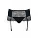 Пояс для панчіх стрінги Obsessive Miamor L / XL Чорний 410781 фото 3