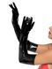 Рукавички сексуальні розміру S Stretchy Vinyl Opera Length Gloves від Leg Avenue, вінілові, чорні 2778 фото 1