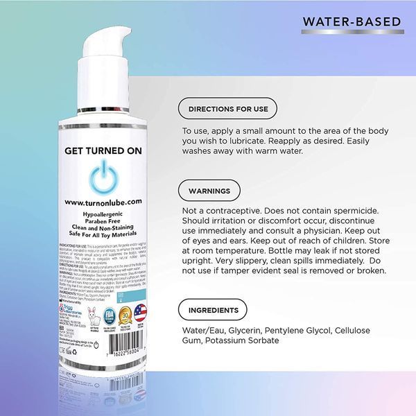 Лубрикант на водной осове WET Turn on Unflavored Water Based Lube 178 мл WT56015 фото