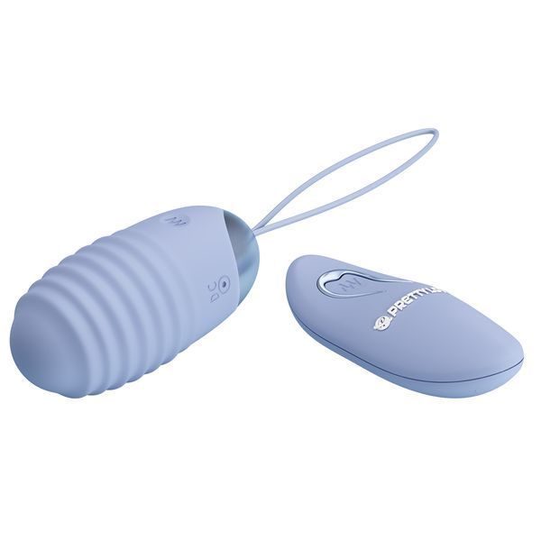 Віброяйце вагінальне Pretty Love Jessica Dream з пультом, блакитне, 7.2 х 3.3 см BI-014362W-3A5 фото