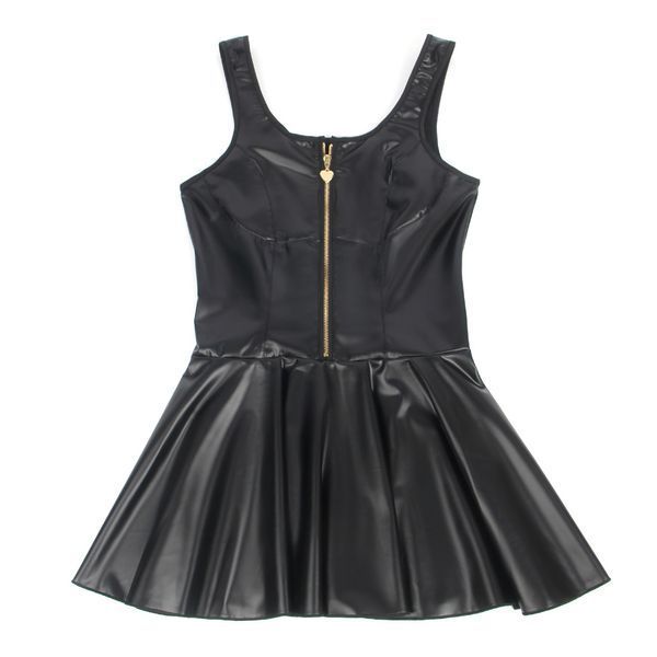 Сукня з блискавкою Star Night з імітацією шкіри, чорна, XS R82200-1/XS фото