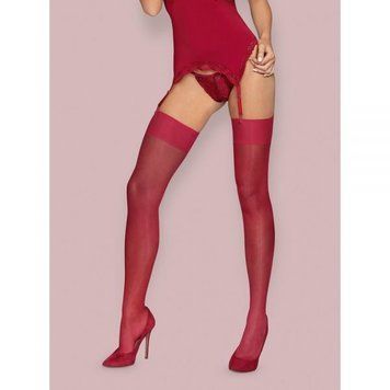 Панчохи Obsessive S800 stockings ruby s / M 410803 фото
