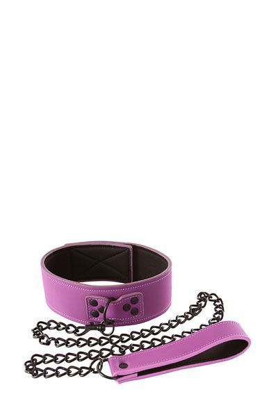 Нашийник NS Novelties LUST BONDAGE COLLAR PURPLE T280390 фото