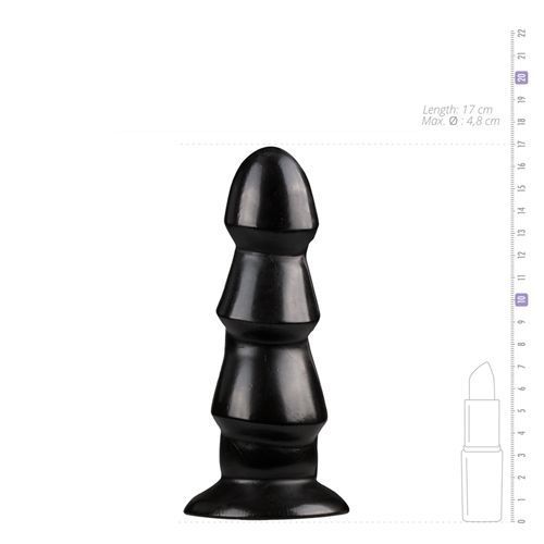 Анальний плаг для фістингу All Black AB40 12 см х 6 см, чорний AB05530 фото