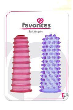 Насадки на палець ребристі DreamToys Favorites Lust Fingers кольорові DT20054 фото