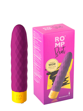 Класичний рельєфний вібратор Romp Beat фіолетовий W44070 фото