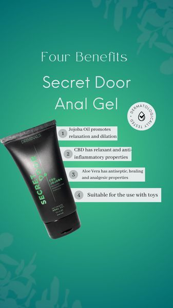 Анальний лубрикант Driminals Secret Door CBD & JOJOBA на водній основі, 50 мл DR930251 фото