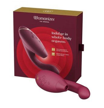 Інноваційний безконтактний вібратор-стимулятор Womanizer Duo 2 Bordeaux W44126 фото