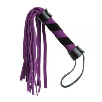 F61417 батіг із замші міні FLOGGER BLACK / PURPLE F61417 фото